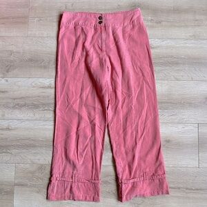 Vintage Tencel pants Linen Lyocell blend crop pant capris
